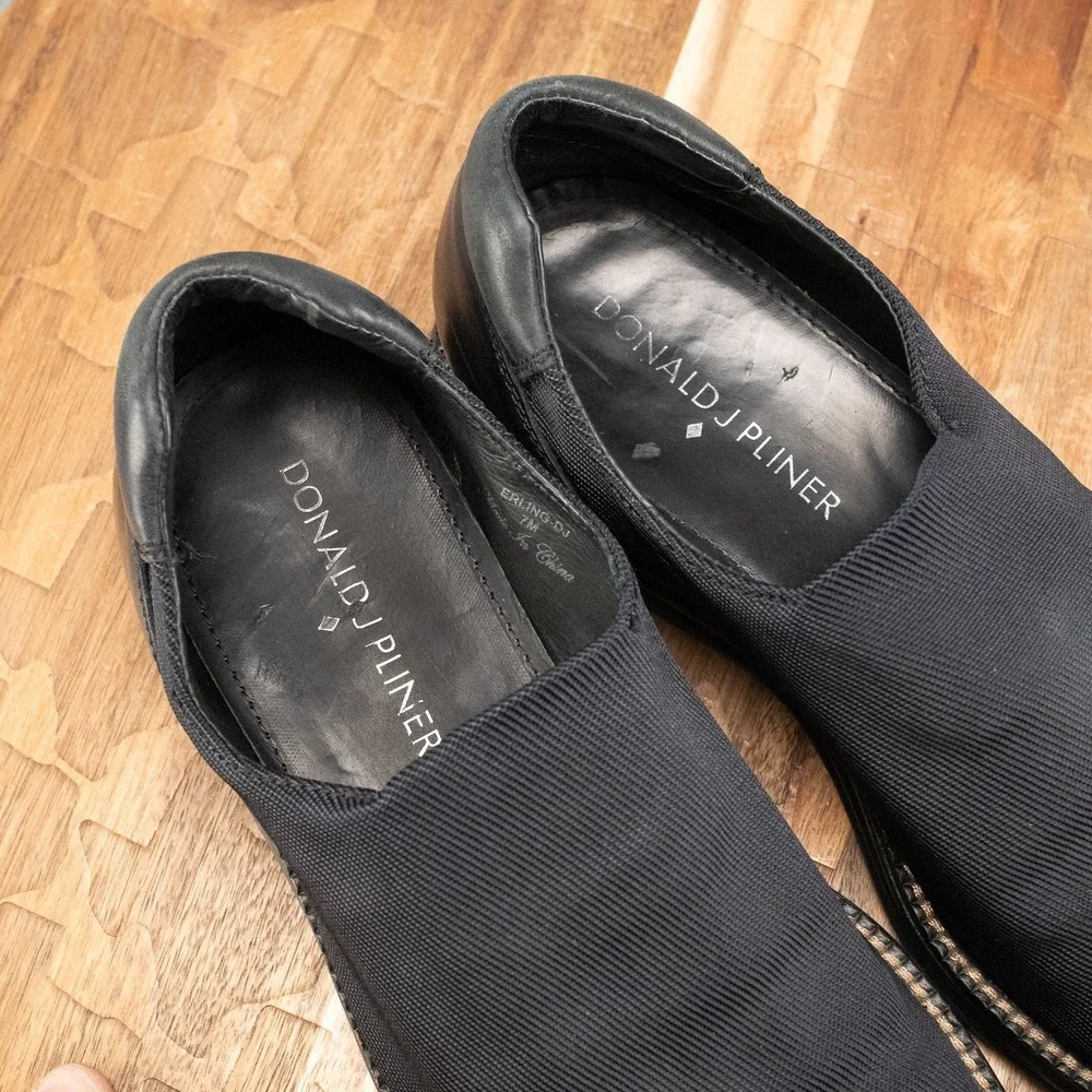 Donald Pliner Mens Erlanger Stretch Fabric Dress Shoes Size 7 M